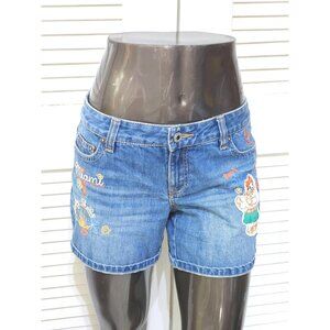 Teenie Weenie Women's Embroidered Denim Shorts Size L 2628